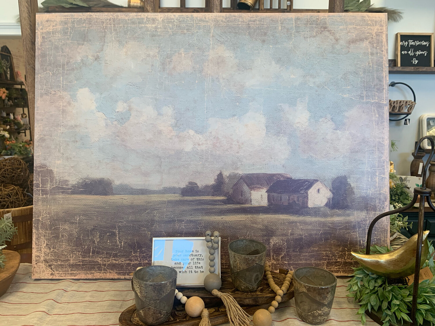Cco 36x27 Farmhouse Landscape Canvas