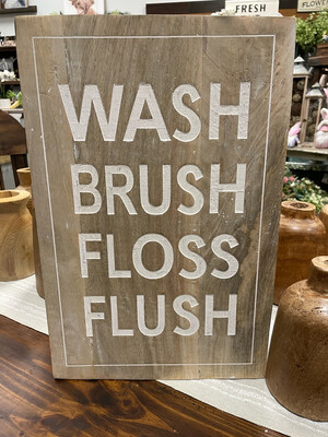 Pdg Wash Brush... Wood Sign 12x18