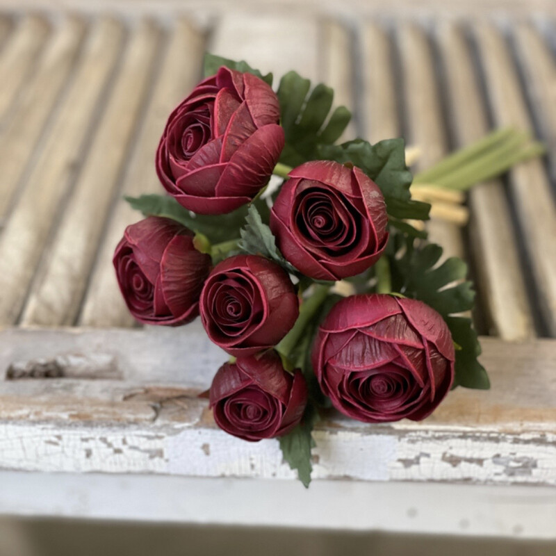 Lan 11.5" Merlot Prosperity Buds Bundle