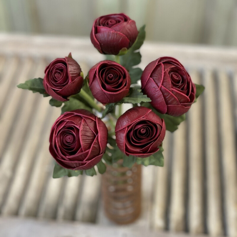 Vin 11.5&quot; Merlot Prosperity Buds Bundle