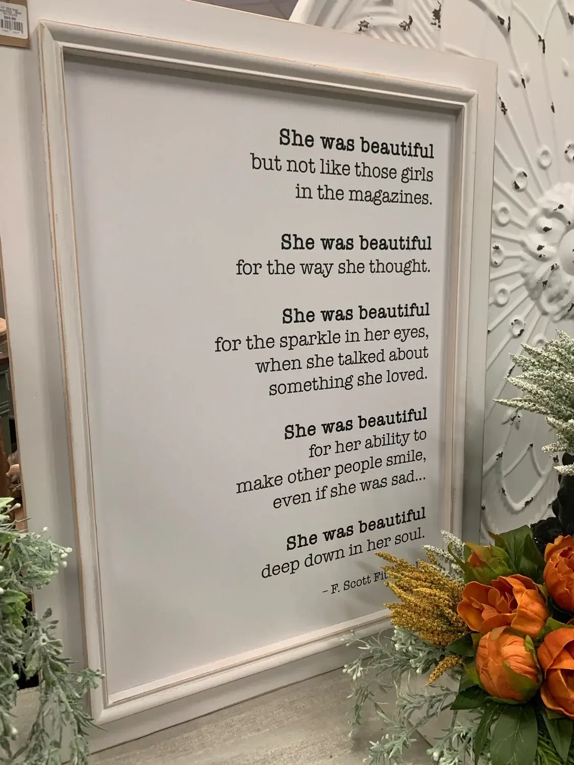 HF She was beautiful... Wall Art 20x26