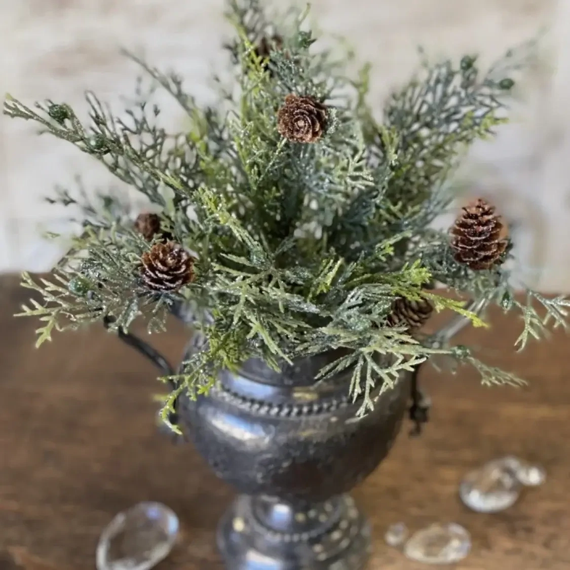 Lan 12&quot; Glittering Greens 1\2 Sphere