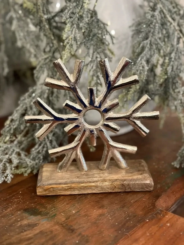 Pdg 7.5&quot; Alum Snowflake Tabletop