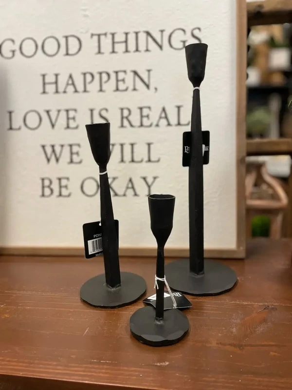 Pdg 6&quot; Iron Candle Holder