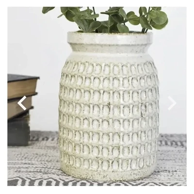 Pdg 9&quot; Pattern Canister Vase