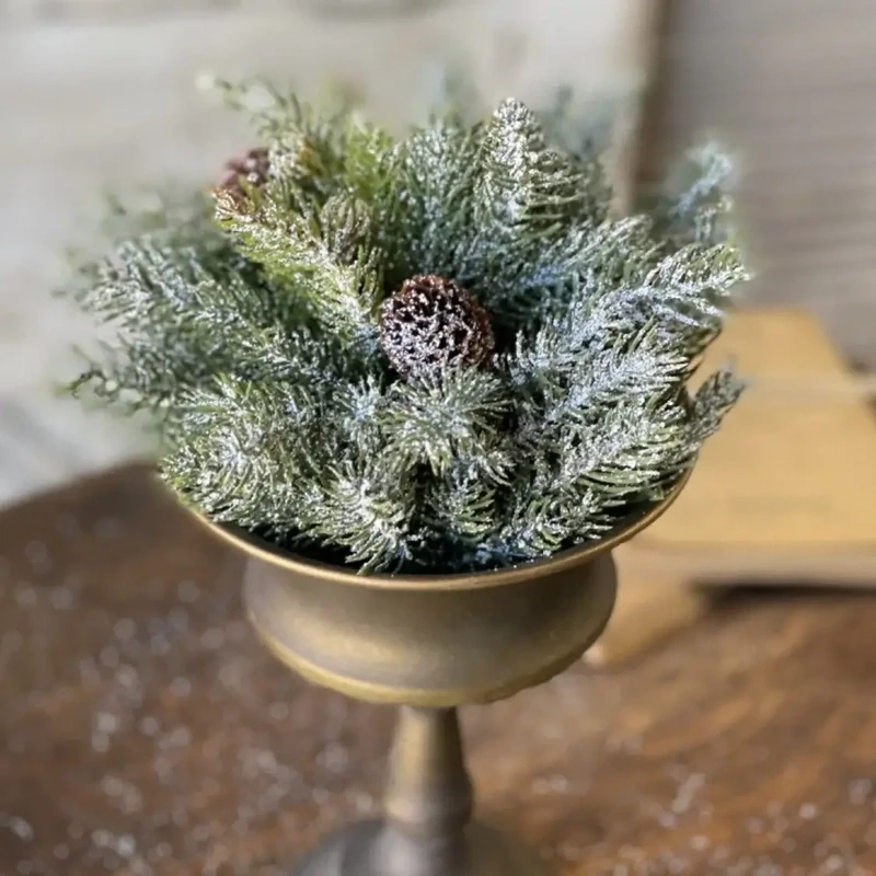 Vin 8&quot; Frosted Spruce Half Sphere Green