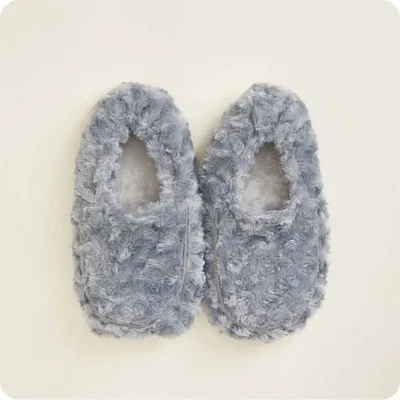 Warmies Curly Grey Slippers