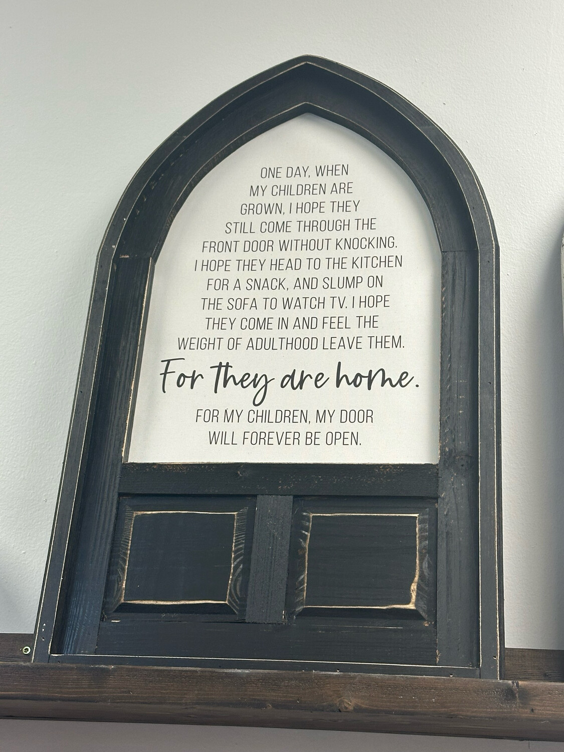 Jarmz For They Are Home Sm Arched 18x31.5 Black
