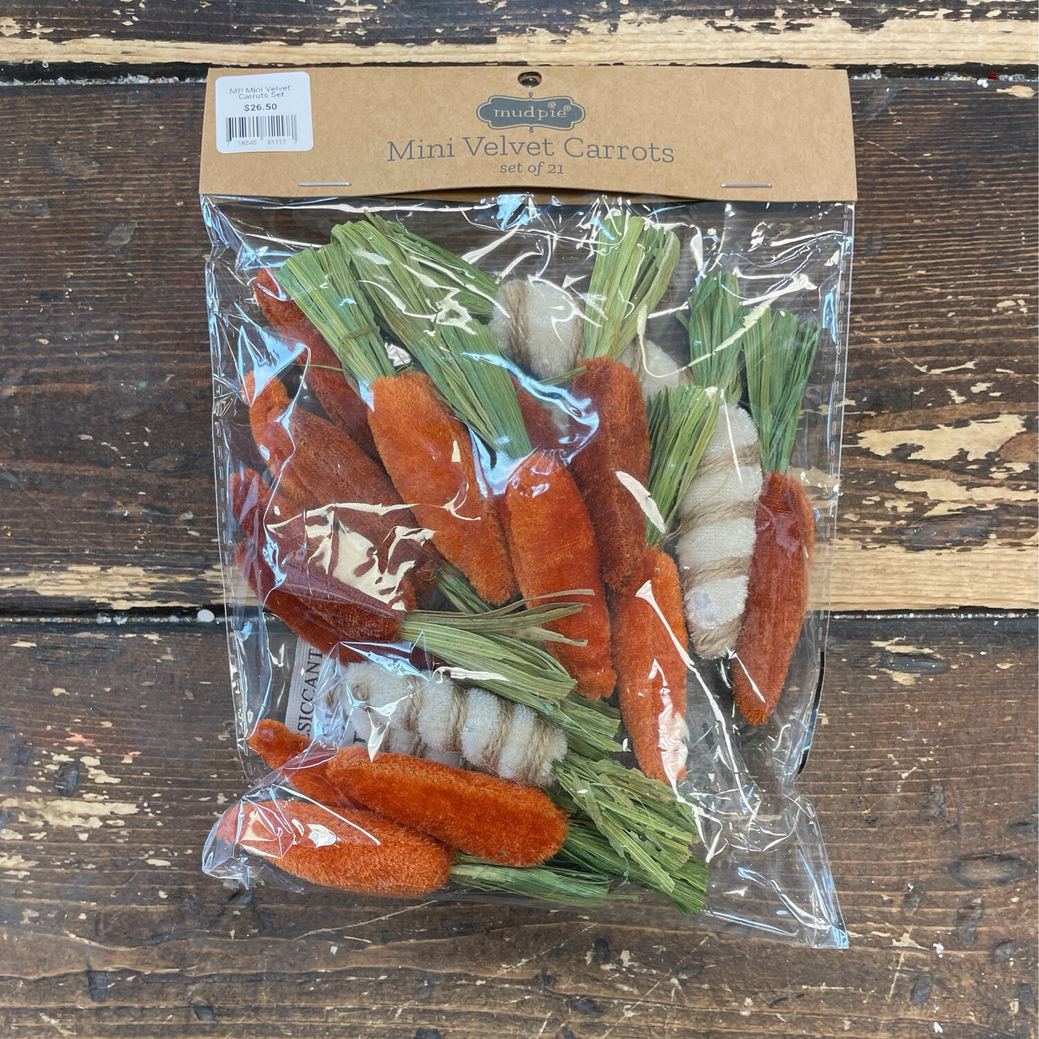 MP Mini Velvet Carrots Set