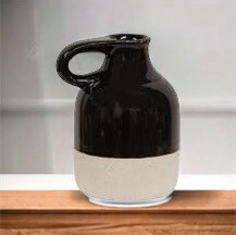 CWI Sm Black Ceramic Vase