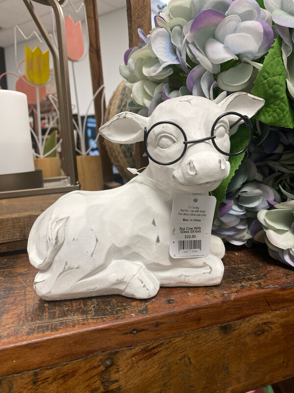 ARL Cow With Glass Sit 6x6