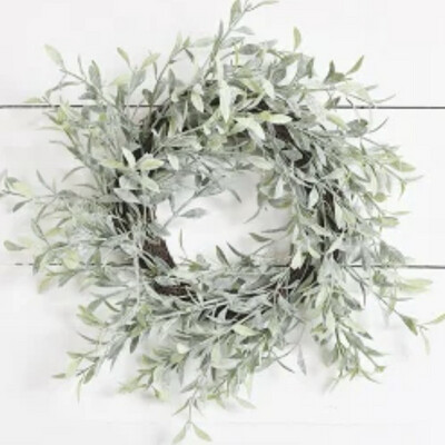Pdg 13&quot; Whispy Dusted Wreath