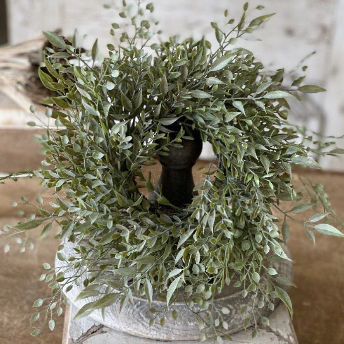 Lan 3&quot; Mixed Sage Candle Ring