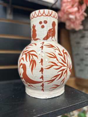 MP Md Hand Painted Vase 10.5"