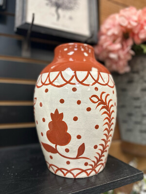 MP Lg Hand Painted Vase 11&quot;