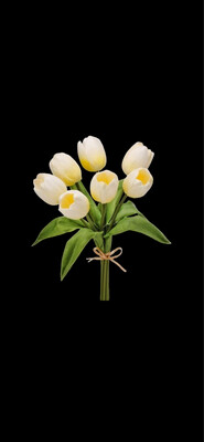 Reg 14&quot; Cream Yellow Tulip Foam Bundle