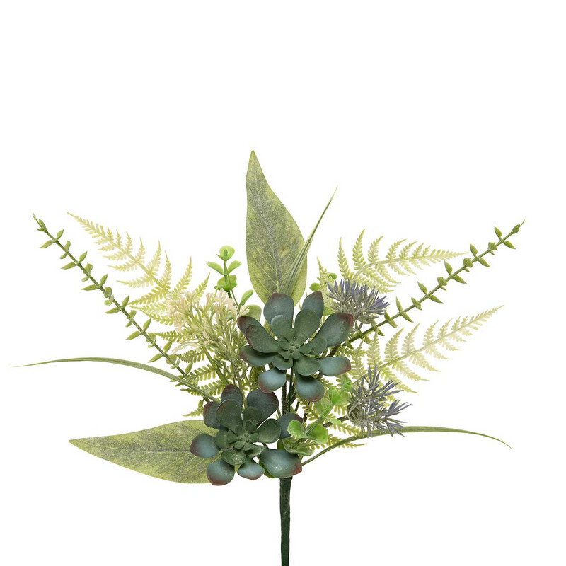 MV 13&quot; Green Lavender Succ w/foliage Pik