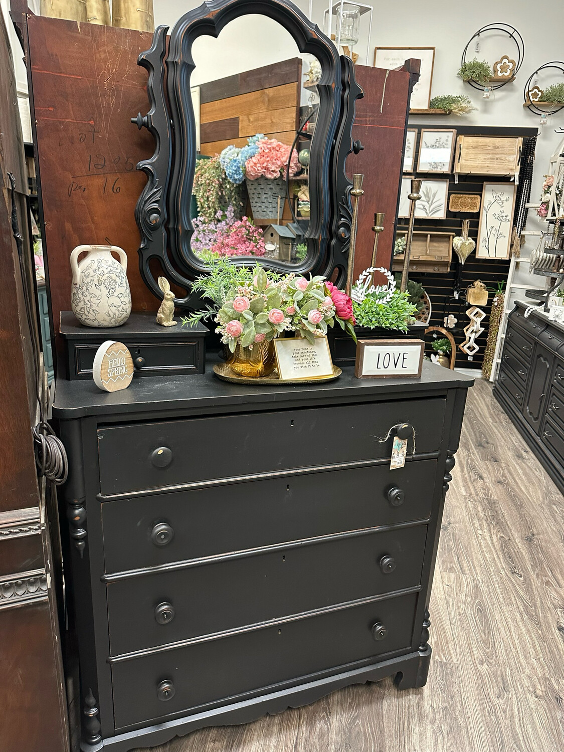 VV Black Mirrored Chest Sale 