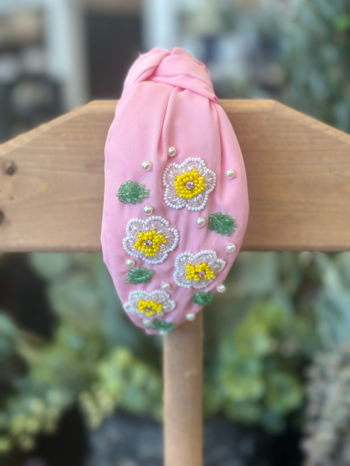 DAV HB Beaded Pink Flowers