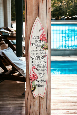 Jarmz Flamingo Advice Surf Board 11x45