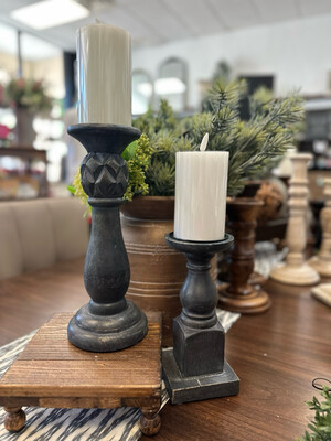 IH 9&quot; Charcoal Candle Holder