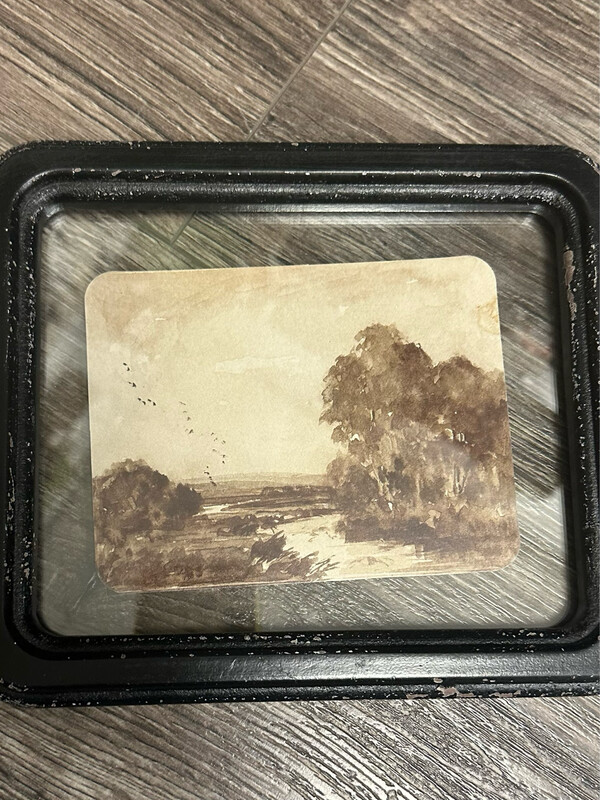 Cco 7x8.25 River Floating Landscape Black Frame