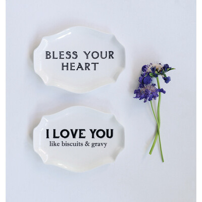 CCO Bless Your Heart Plate 7.75x5.5