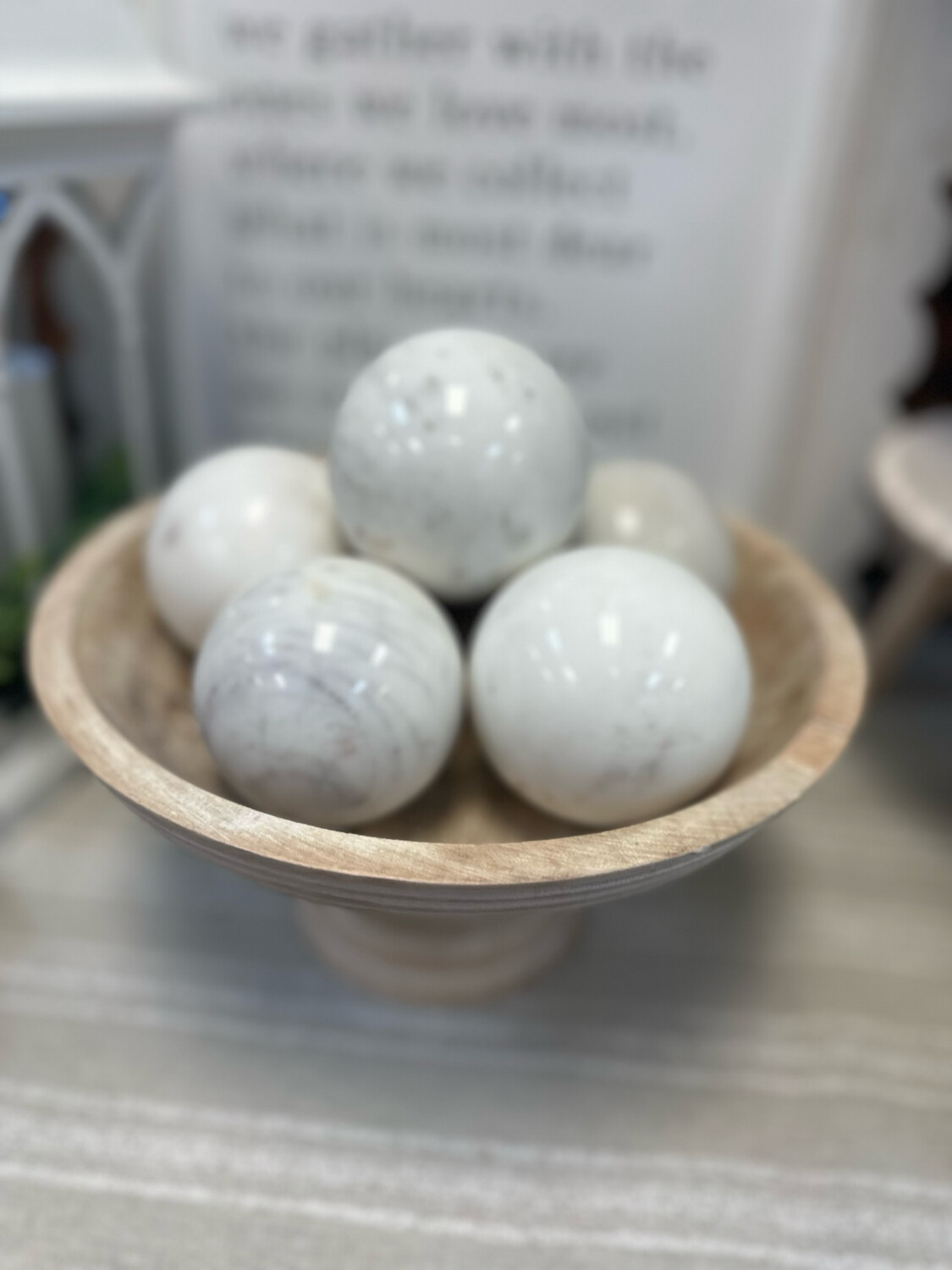 Pdg 3&quot; White Marble Ball