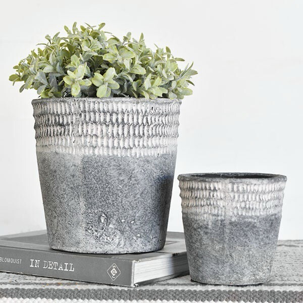Pdg Lg Skim Carve Planter 6.4&quot;