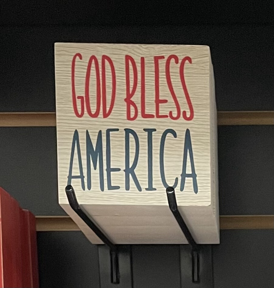 Ger 3.94&quot; GOD BLESS Block