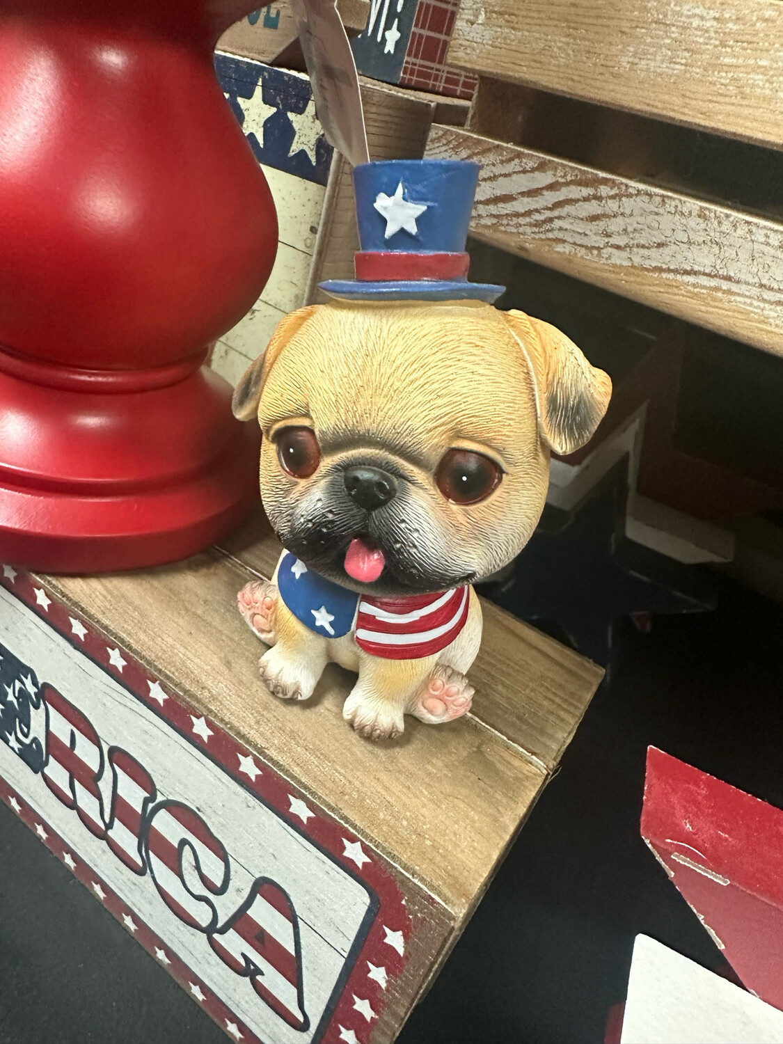 Han Blue Hat Patriot Pooch 4.25&quot;