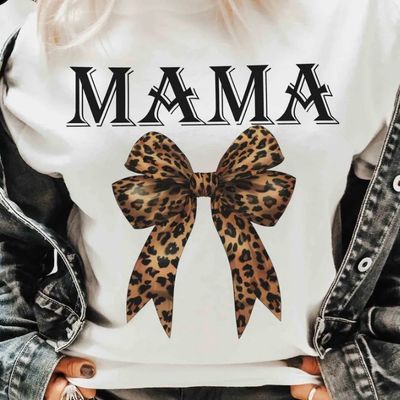 JC mama bow leopard Large 