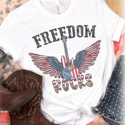 JC Lg Freedom Rocks T-Shirt