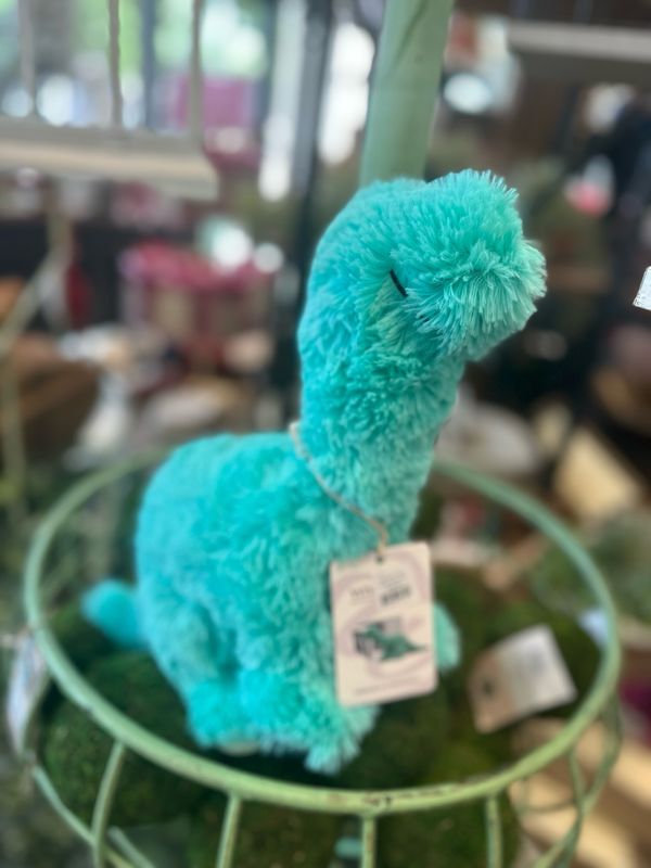 Warmies Teal Long Neck Dino