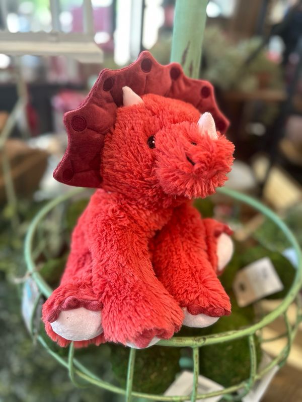 Warmies Red Triceratop
