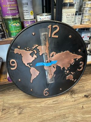 VIP Copper World Clock 24&quot;