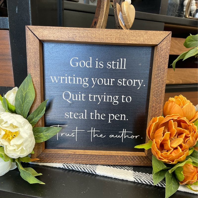 Jarmz 9x9&quot; Blk God Is Still Writing