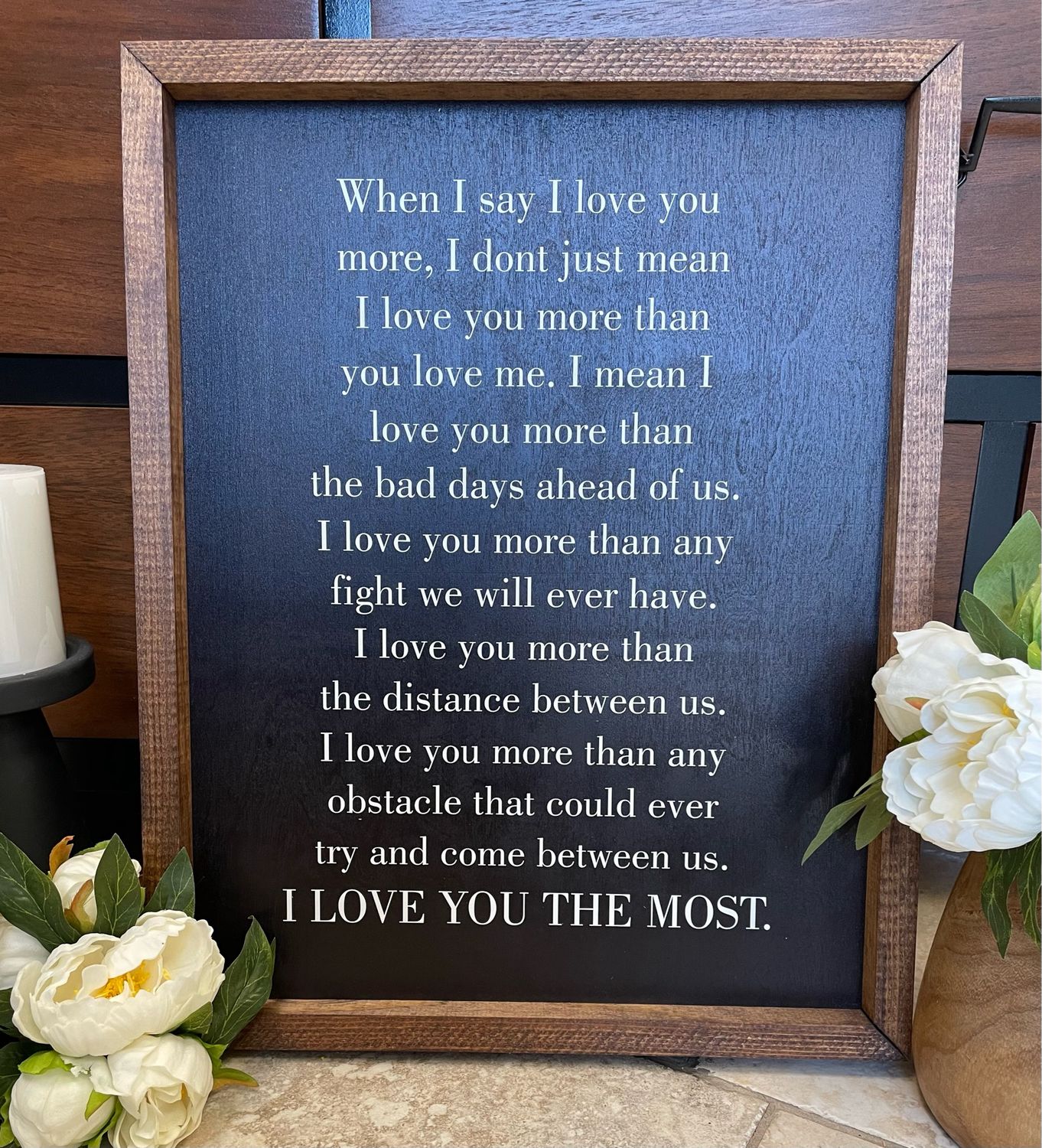 Jarmz Love You Most Blk 16x20