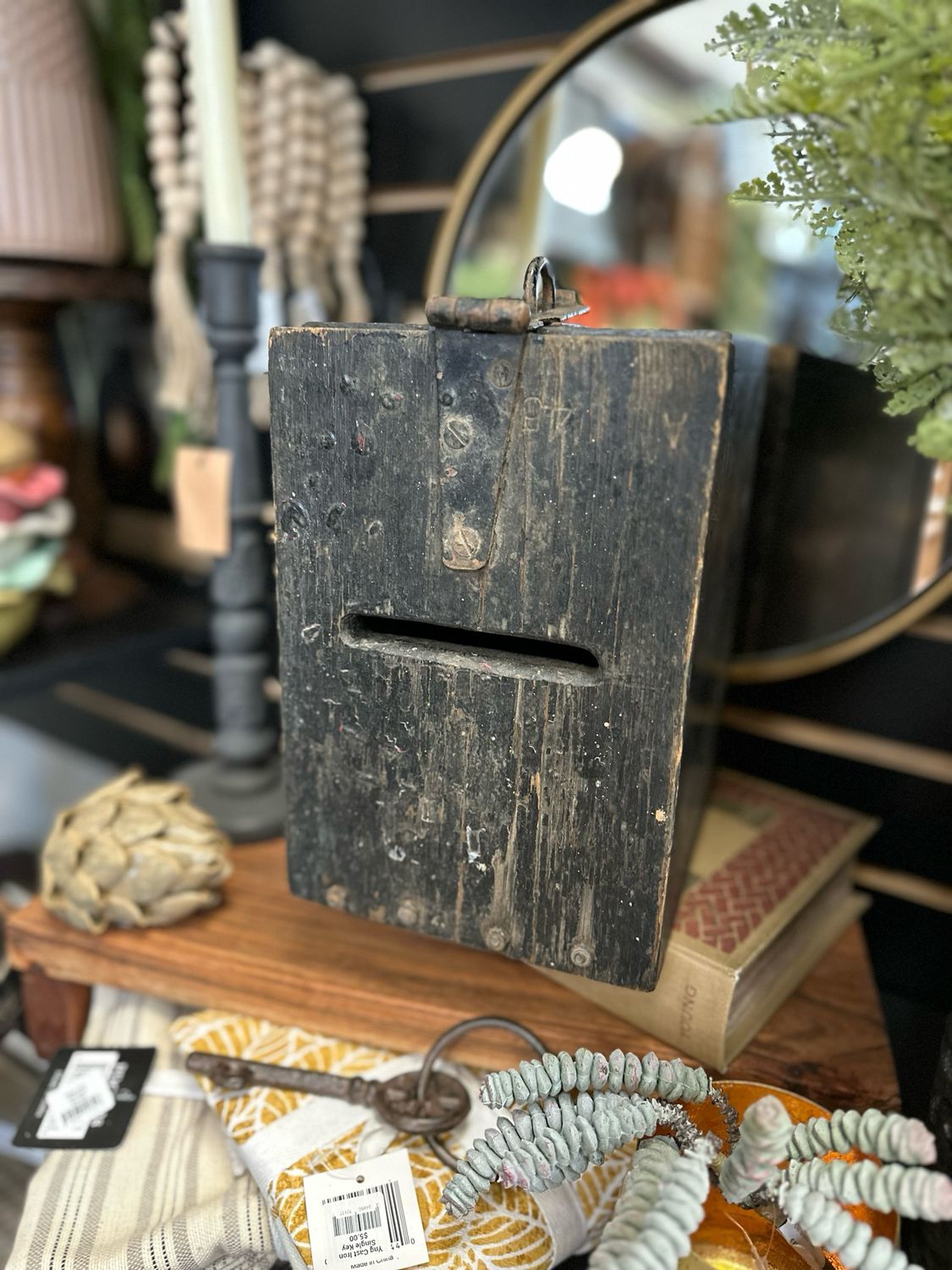 Black Ballot Box 10.5x6.25x7.5