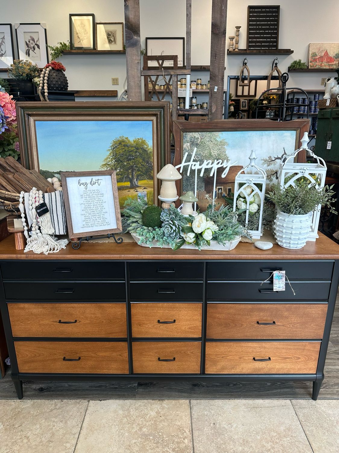 VV Wood/bl Dresser 62x20x31.5 Sale 