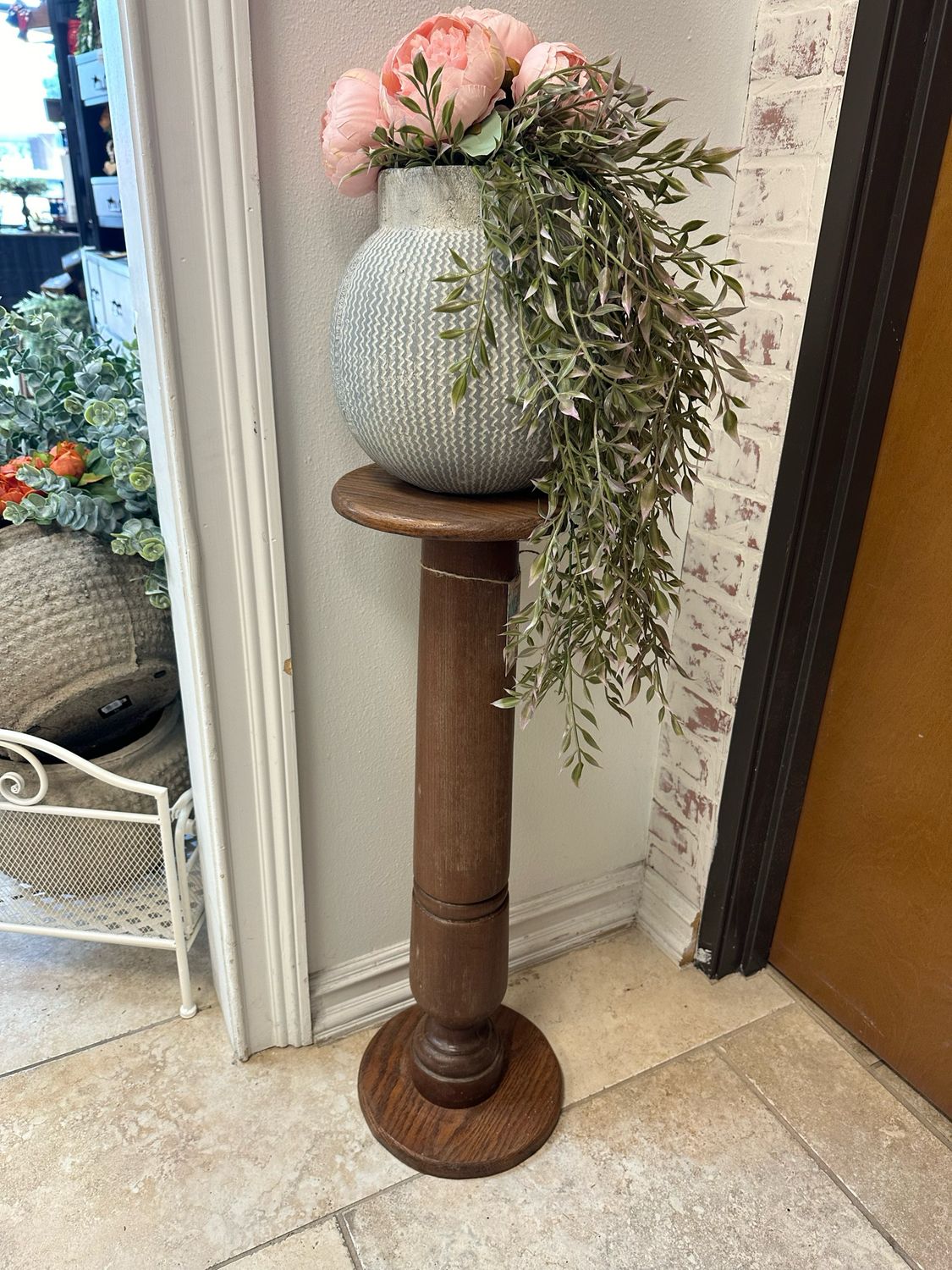 Tall Natural Pedestal 30x9.75