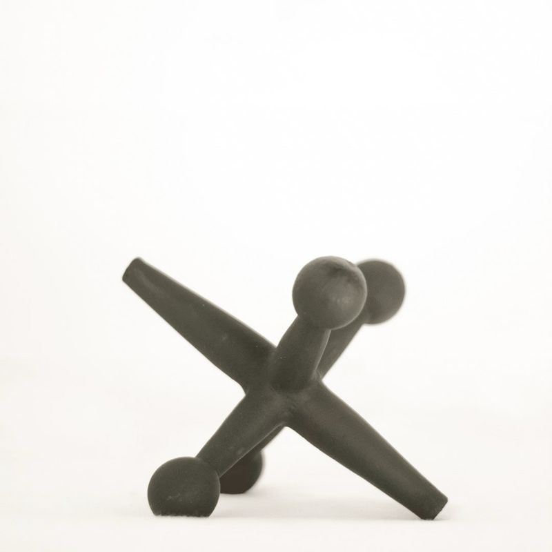Pdg Matte Black Jax Decor