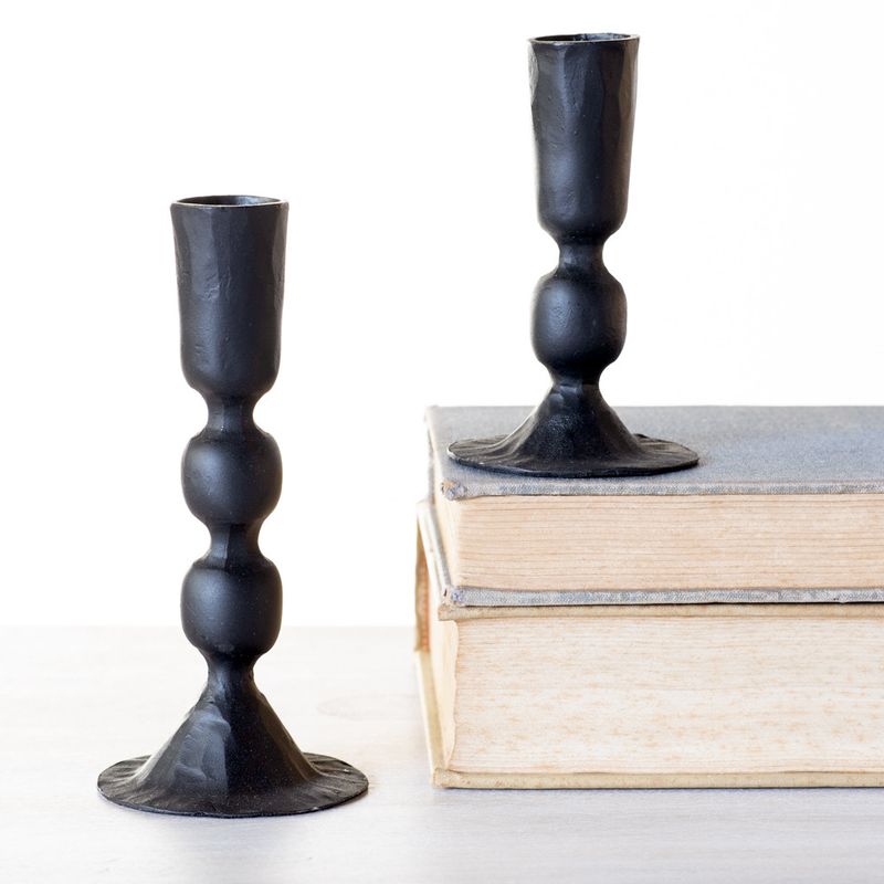 Pdg Sm 4.1&quot; Black Candle Holder