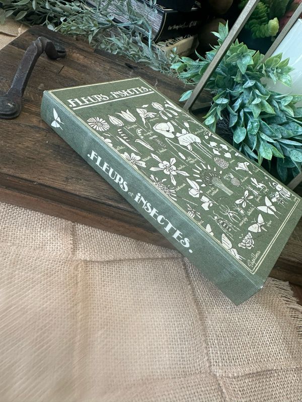 Cco Fleurs et Insectes Book Box 8.25x5.9x1.2