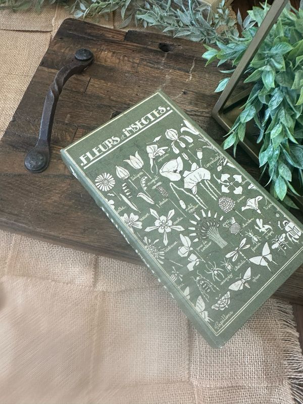 Cco Fleurs et Insectes Book Box 8.25x5.9x1.2