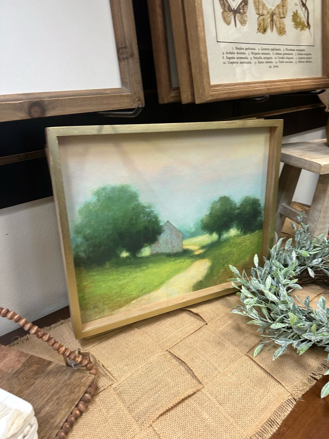 VIP 15.75x12.6 Landscape Frame Green Trees &amp; House