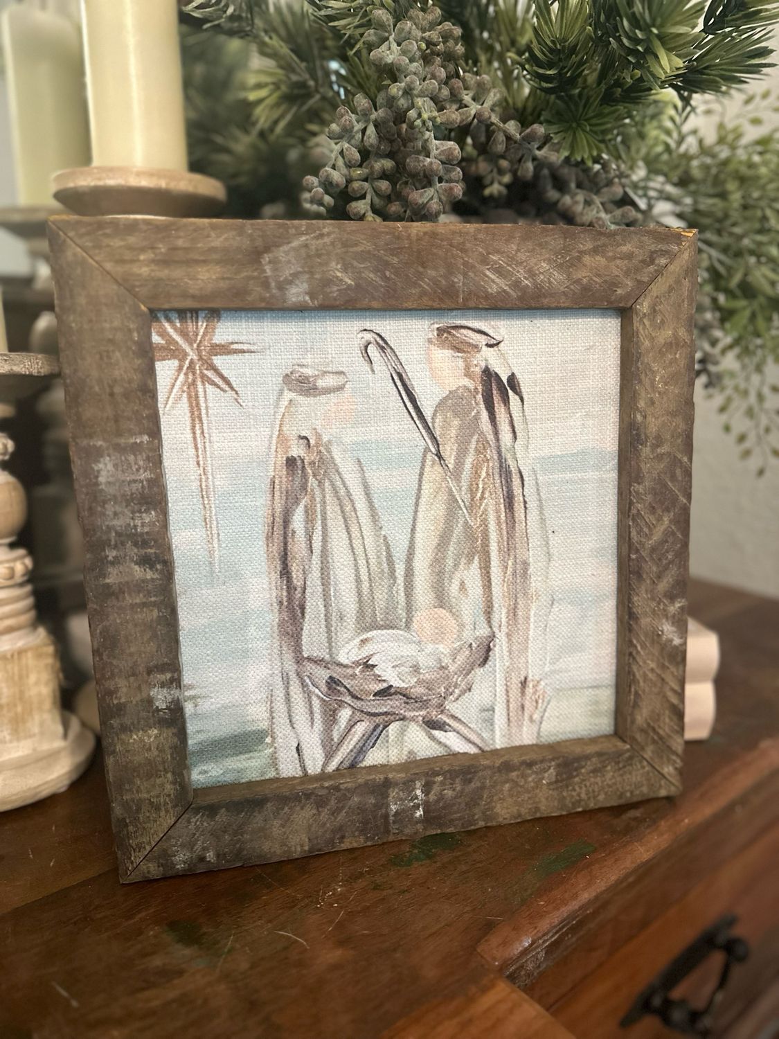 SCM 12x12 Brown Nativity