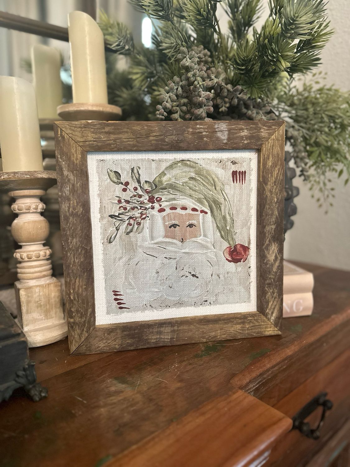 SCM 12x12 Green Santa
