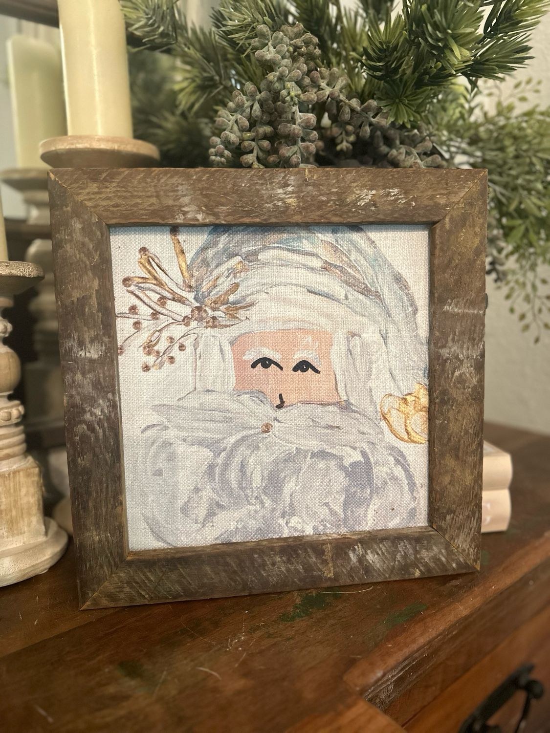 SCM 12x12 Gold Santa
