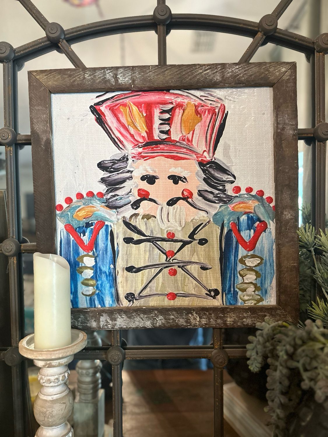 SCM 18x18 Blue Nutcracker